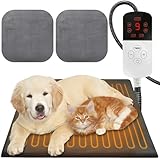 REDKNOT Haustier Heizkissen, Katzen & Hund 45 x 70 cm Heizmatte Innen,Hunde Heizkissen Sicher, 9...