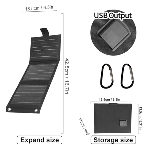 Panel solar portátil para cargar móviles y solucionar baterías bajas 5
