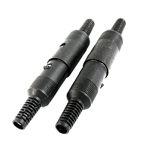 uxcell conector DIN 6 pines macho y hembra plástico negro miniatura 1