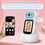MYPIN Handheld Video Call Smart Indoor Camera, Nanny Baby Pet Camera, 2-Way Video Call 350°Pan for Home Security, Move Tracking,Alarm Push 2K 2.8inch Screen, Night Vision