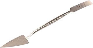 Bon Trowel and Square Tool – 1" Forged Steel Blade with Trowel and Square Ends for Detail Work – 8 3/4" Long Hand Tool for Masonry, Stucco, and Decorative Finishing