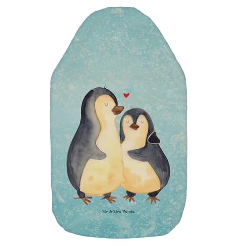 Mr. & Mrs. Panda Wärmflasche Pinguin umarmen - Geschenk, Körnerkissen, Bettflasche, Umarmung, Kleine Wärmflasche, Wärmekissen, Liebesgeschenk,