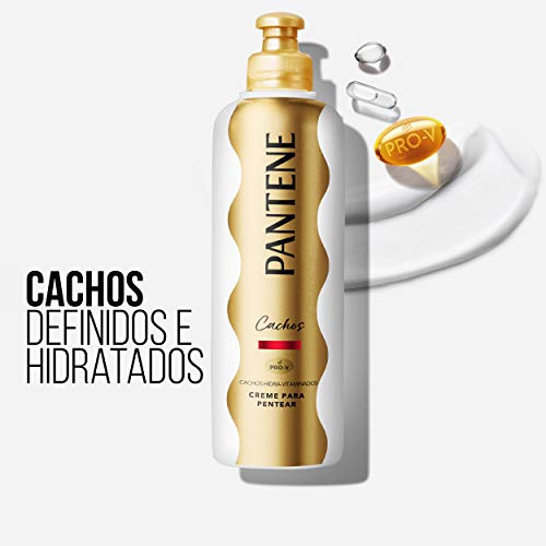 Pantene - Creme de Pentear Cabelo Cacheado, Cachos Hidra-vitaminados, Frizz Control, Cachos 3ABC, se