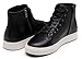 Jousen Men's Casual Shoes High Top Premium Leather Fashion Sneakers Dress Boots for Men(AMY5107A Black 11.5)