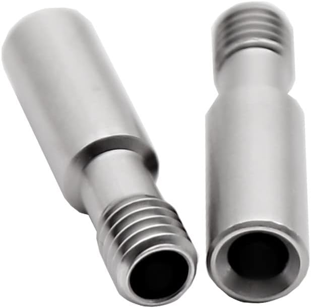 review 3D Printer Accessories 5pcs Ender3 CR10 Stainless Steel Throat Direct Heat Break Bowden Tube Long Thread 3D Printers Parts for ender5 Reprap 1.75 mm