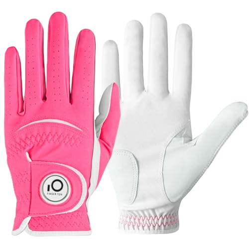 Gants de golf pour homme XJBTBA en cuir synthétique main droite et gauche