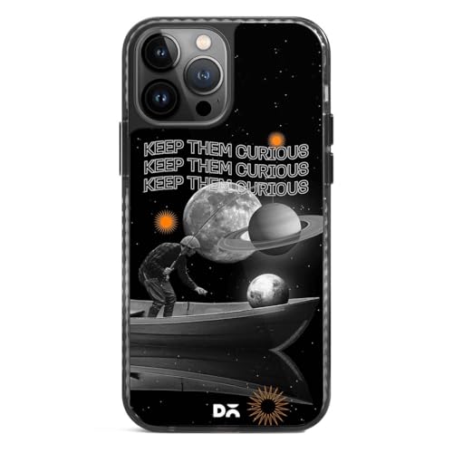 Image of DailyObjects Curious State of Mind Stride 2.0 Magnetic Case Cover for iPhone 14 Pro Max | Compatible with Wireless Charging Slim Back Cover with Inner Magnetic Ring Shockproof