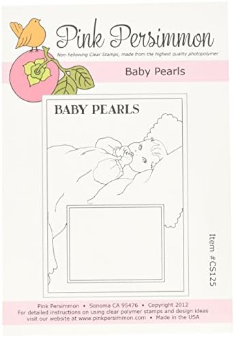 Pink Persimmon Clear Stamp 3"X4" Sheet-Baby Pearls