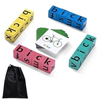 Spelling Games for Kids Wooden Alphabet Puzzles Blocks Matching Letter Game Kids Toys Educational Family Board Game Learn English Words