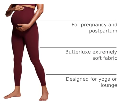 Image of CRZ YOGA Maternity Leggings 25 inch | Butterluxe, Extremely Soft, Gentle Compression, Yoga, Super High Rise, U-shaped Belly, Pregnancy and Postpartum