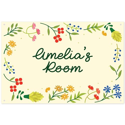 Customized Kid Room Sign, Personalized Name for Bedroom Nursery Room