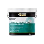 Everbuild Aquaseal Waterproof Tanking Membrane – Flexible – Waterproof – Easy To Apply – Internal And External – Blue – 5 Litre