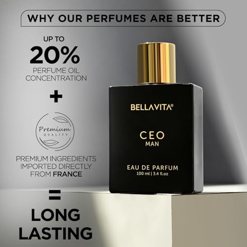 Image of Bella Vita Luxury The Sigma Male | CEO & GOAT Men | Long Lasting Perfume for Man | 2 x 100ml | Woody, Citrus Premium Fragrance | Ideal for Every Moment