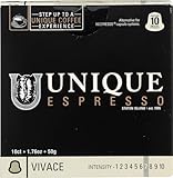 Unique Coffee Roasters Vivace Espresso Capsules for Nespresso Original Line, 10 Count