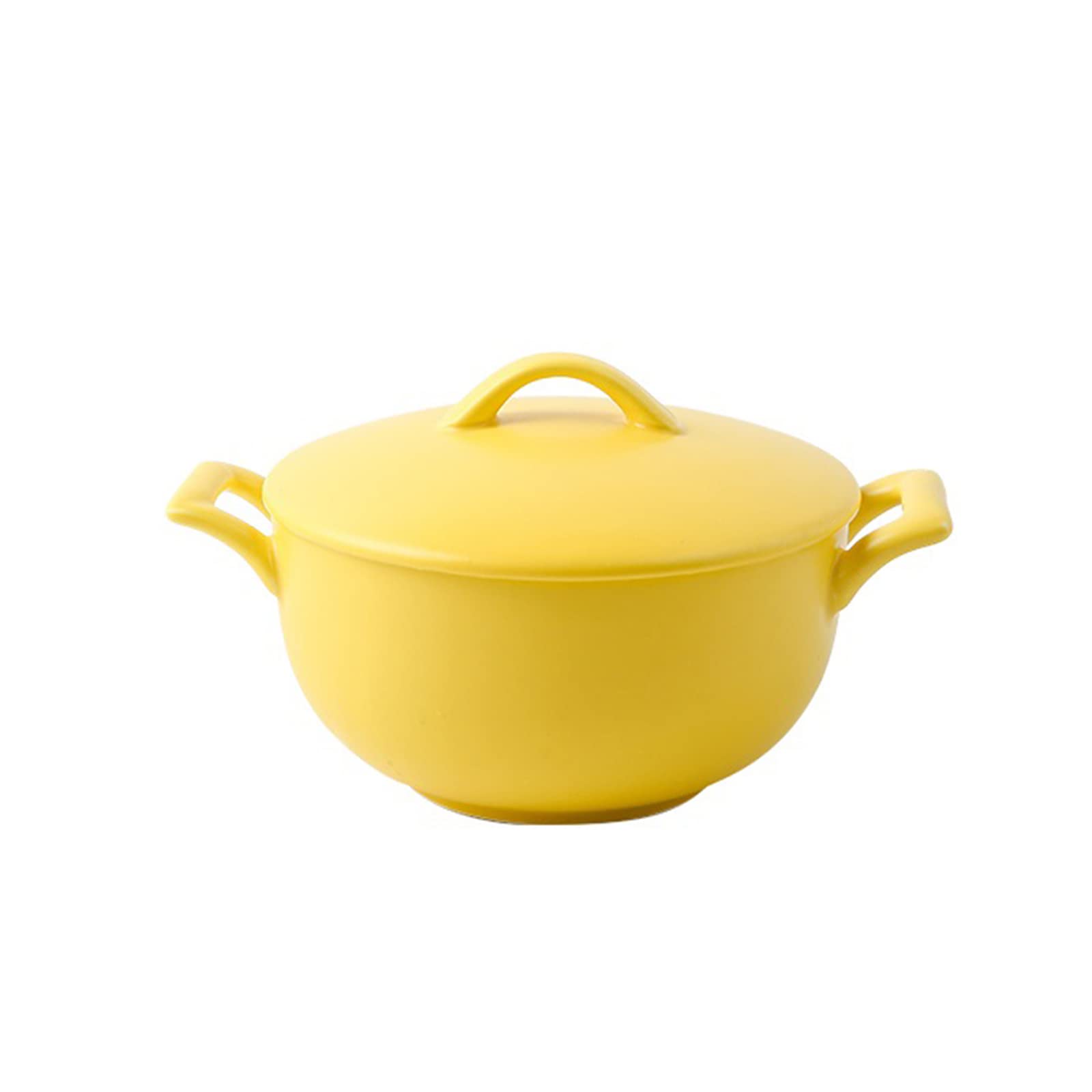 Cuenco de cerámica Ramen Bowl Tazones de sopa profundos Reutilizables Cuenco de desayuno con tapa y mango Adecuado for pasta Sopa Polvo Cereales Ensaladas Lavavajillas Caja fuerte - 800ml