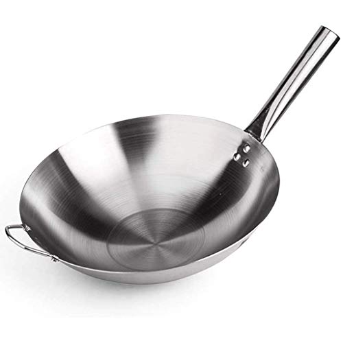 Wok de acero carbono con fondo plano, 36 cm miniatura 1