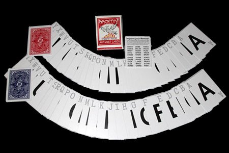 Phoenix Parlour Alphabet Marqué Card Shark jeu de cartes grand format pour la magie