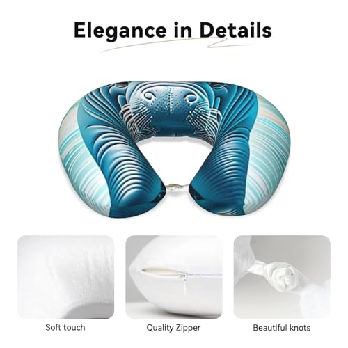Almohada cervical de poliéster con funda lavable miniatura 4