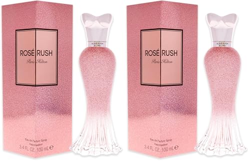 Paris Hilton Rose Rush for Women Eau de Parfum Spray, 3.4 Fl Oz, Pack of 2