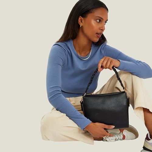 Image of Accessorize London Women's Plait Strap Sling Bag | Sling bag for woman latest | crossbody bag for women stylish | Ladies Purse Handbag | Ladies Gift