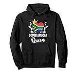 south african queen south africa flag south african woman felpa con cappuccio