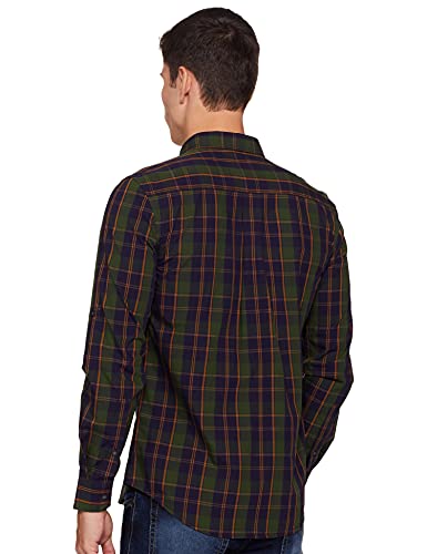 Image of Amazon Brand - Symbol Men's Cotton Checkered Regular Fit Casual Shirt