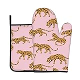 ❤Material: Hergestellt aus hochwertiger Polyester-Baumwolle und gewöhnlicher Wärmedämmbaumwolle. Das dicke Design bietet doppelten Schutz und Komfort sowie hohe Hitzebeständigkeit. Leicht zu reinigen. Hochwertiger, umweltfreundlicher Stoff mit eleganten Designs, der Ihnen ein weiches Gefühl verleiht und Ihrer Küche Urlaubszauber verleiht.