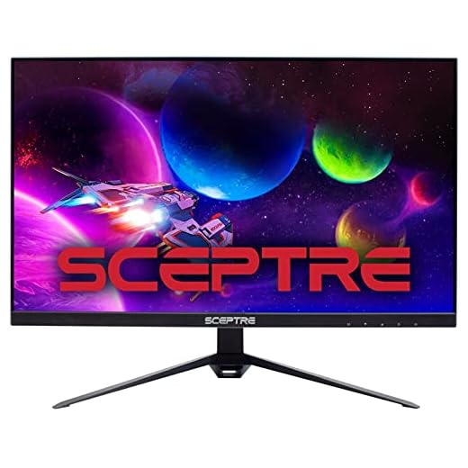 Sceptre IPS 27" QHD 2560 x 1440p LED Monitor DisplayPort HDMI up to 165Hz AMD FreeSync Premium 99% sRGB Build-in Speakers, Machine Black 2021 (E275B-QPT168)