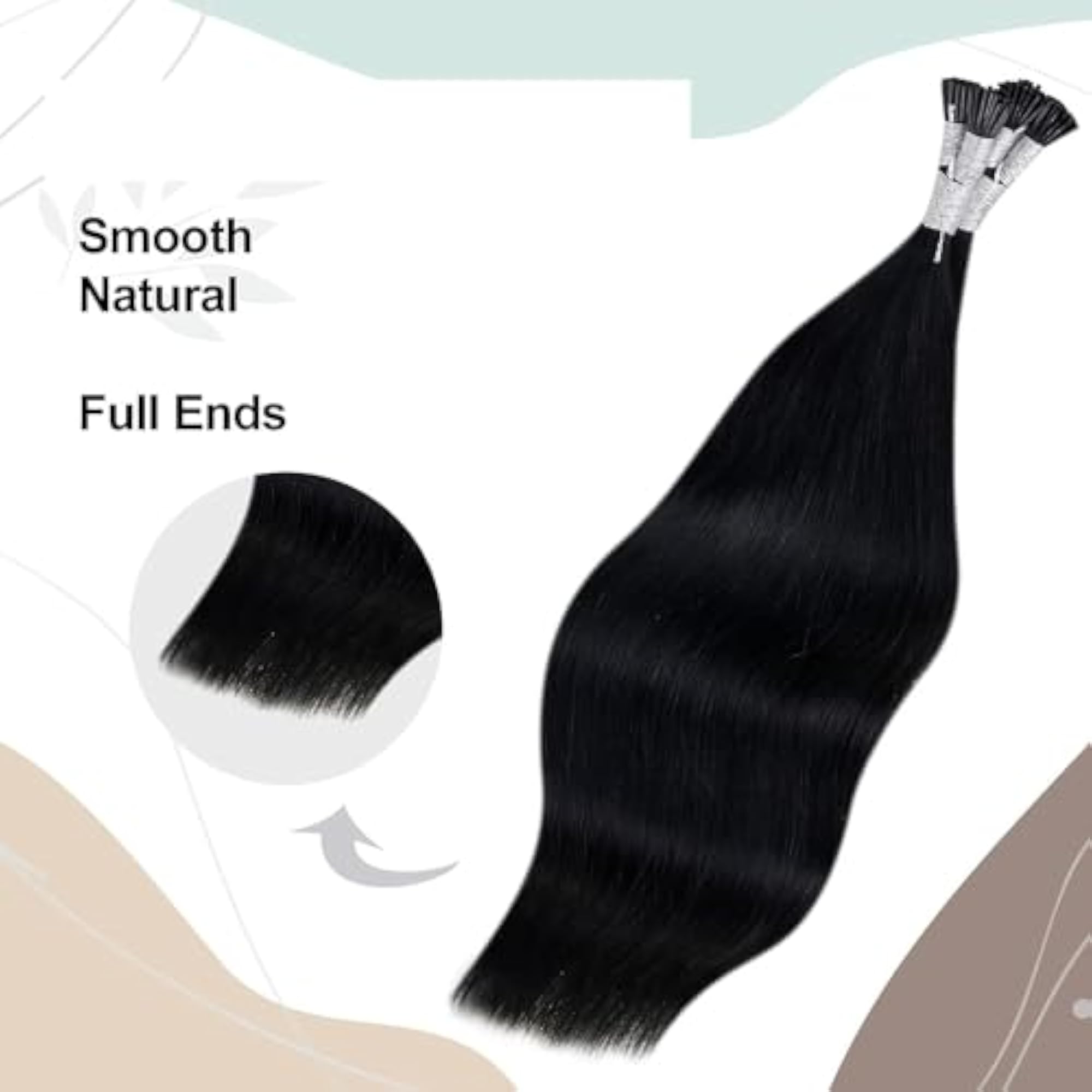 Keratin Bonding I-Tip Hair Extensions 16 Inches