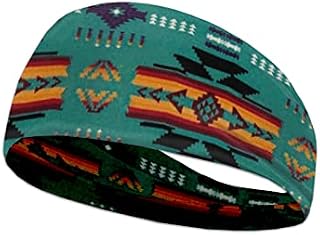 Kuiaobaty Running Sports Sweatband Travel Headbands, Sunflowers,Starry Night Vintage Painting Headscarf Fits All Men & Women