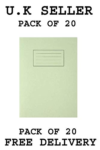 FINCHLEY Silvine Exercise Book Ruled 229x178mm Green (Pack of 20) EX102