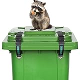 LYX&GC Trash Can Locks for Animals, Raccoon Bear Proof Trash Can Lock, Easy to Install, Long Lasting Strap Lid Garbage Can Lock for Out Door Garbage Can - 2PCS