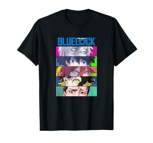 Blue Lock Main Characters Eyes Split Colorful Chest Portrait T-Shirt