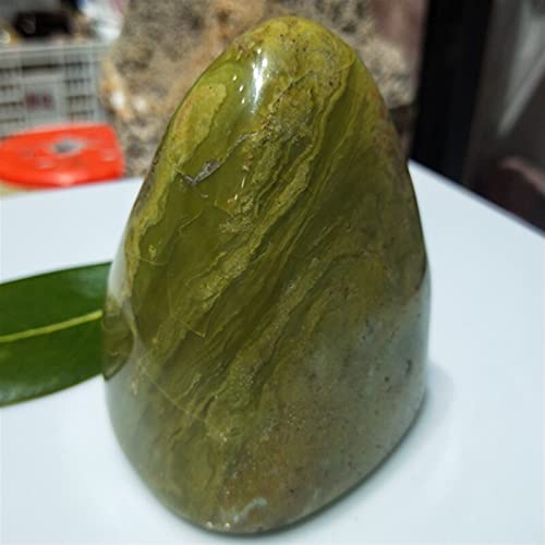Cristal de cuarzo verde decorativo de alta calidad y gran tamaño de 850-900g 2