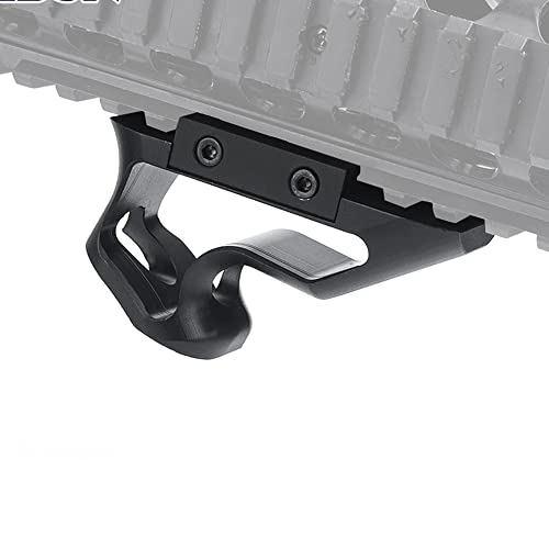 SBGJMY CNC Piccading Eisenbahntaktik, Aluminium, Kurzwelle, Handgriff, Bevor er aufhört Für 20-mm-Piccading-Führungsschienen (schwarz) Cover