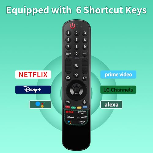 Image of for LG-TV-Remote MR22GN, Voice Replacement for LG Magic Remote for 2022 OLED QNED NanoCell Series Smart TVs with Pointer and Voice Function