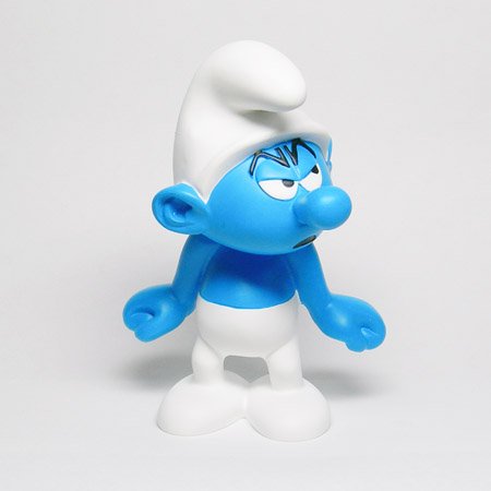 SMURF スマーフ Plastoy社製レジンフィギュア　いじけスマーフ
