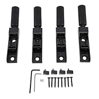 [Precise Processing] Designed for headless bass guitars, this bridge kit ensures optimal string alignment and tuning stability with its CNC machined base and metal components [Secure String Locking] The integrated string lock firmly holds bass string...