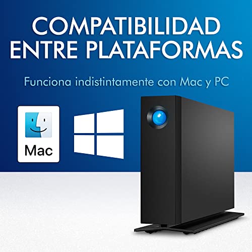 LaCie d2 Professional 8TB — USB‑C Disco duro externo de sobremesa, para Mac y Windows — incluye Rescue Data Recovery - imagen 3