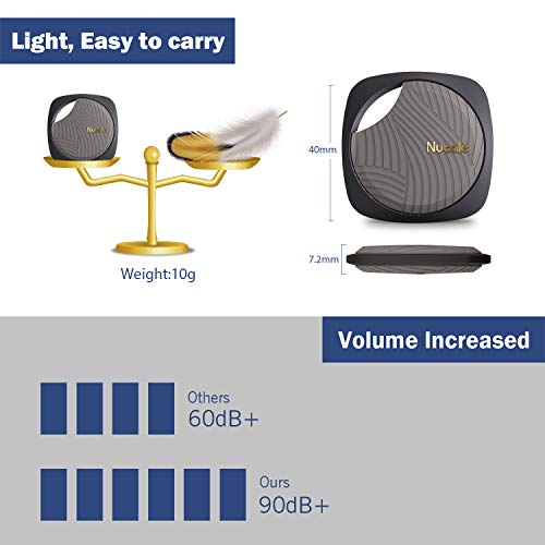 Nutale Focus Key Finder Smart Tracker Anti-Lost Alarm Item Locator Wireless For Key Phone Wallet Pet Bluetooth Tracking Device With Replaceable Battery Black 1Pcs #TOP7