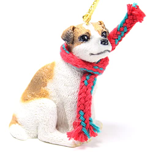 Conversation Concepts Jack Russell Terrier Tiny Miniature One Christmas Ornament - Delightful, Brown-White Smooth Coat