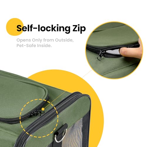 image for Conlun Cat Carrier Airline Approved, Soft-Sided Dog Carrier with Inner