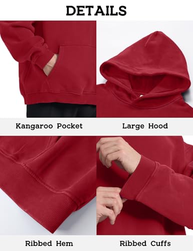 Image of Hatant Oversized Hoodie Sweatshirts for Men Couples Heavyweight Hoodies Pullover Vintage Mens Acid Wash Sweaters Clothes 2026
