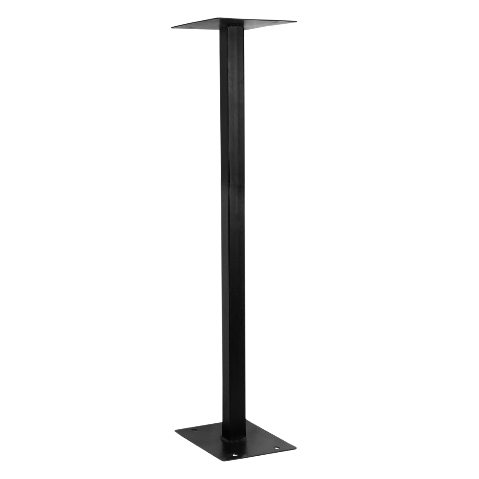 Piédestal en Fer Noir pour Boîte aux Lettres 105 x 28 x 20 cm Capacité Maximale 21 kg Imperméable Usage Extérieur [Fixations INCLUSES]