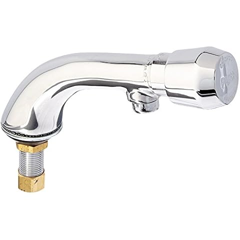 Chicago Faucets 807-E12-665PAB Single Supply Hot/Cold Water Basin Faucet with, Chrome Cover