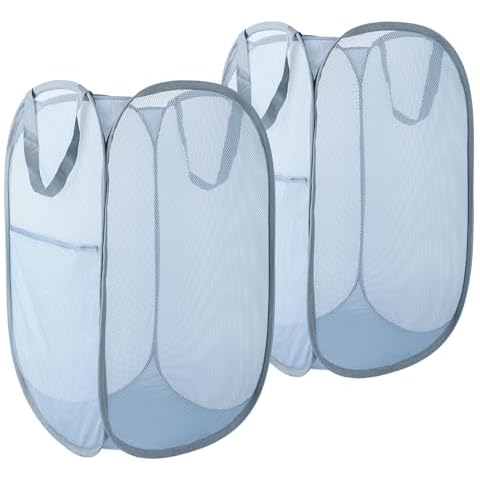 NairSnow Collapsible Laundry Baskets, 2 Pack Cover