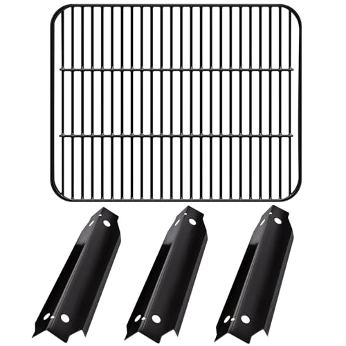 Criditpid Grill Replacement Parts for Dyna-Glo DGC310CNP DGC310CNP-D DGC310BNP-D DGC310RNP-D, Grill Grates & Heat Plate Shields for Dyna-Glo DGC310CNP-D 3-Burner Open Cart Propane Gas Grill
