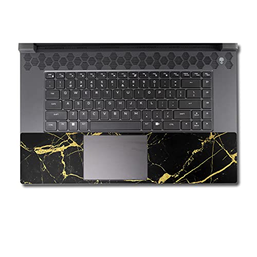 Image of MightySkins Skin Compatible with Alienware M17 R5 (2022) Full Wrap Kit - Black Gold Marble | Protective, Durable, and Unique Vinyl Decal wrap Cover | Easy to Apply & Change Styles | Made in The USA