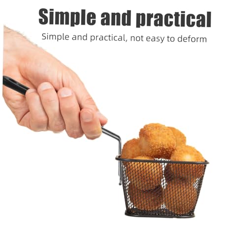 Manija de Repuesto Desmontable para Cesta de Freidora, Mango de Acero Inoxidable de Alta Resistencia con Tacto Frío para Freidora de Aire y Cocina de Anillos de Cebolla miniatura 4