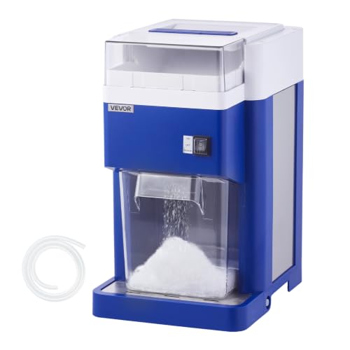 Image of VEVOR Commercial Ice Shaver Crusher, 265lbs Per Hour Electric Snow Cone Maker with 4.4lbs Ice Box, 650W Tabletop Shaved Ice Machine for Parties Events Snack Bar, Home and Commercial Use
